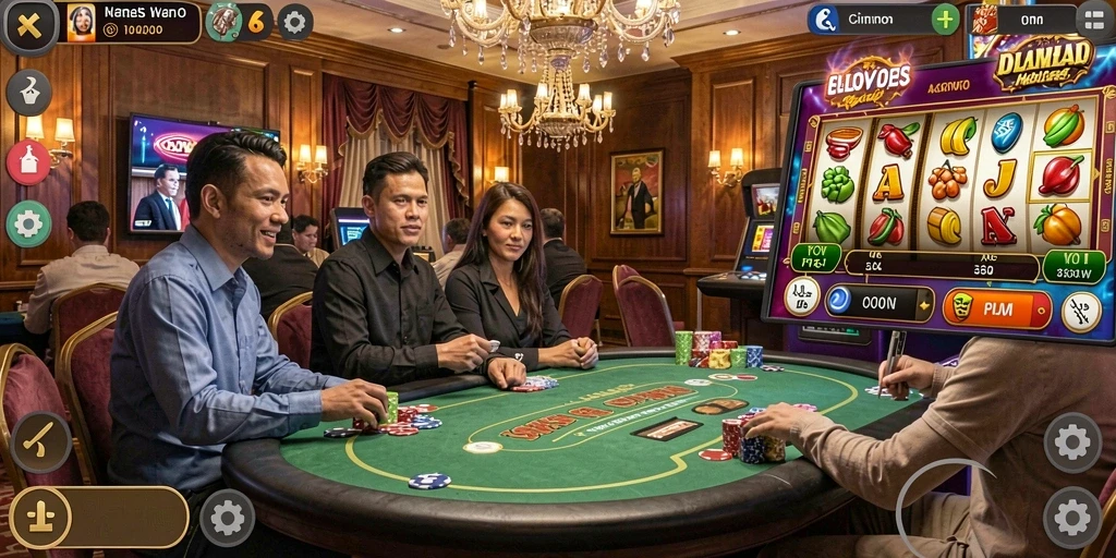 Tampilan awal game yang menarik dan informatif.