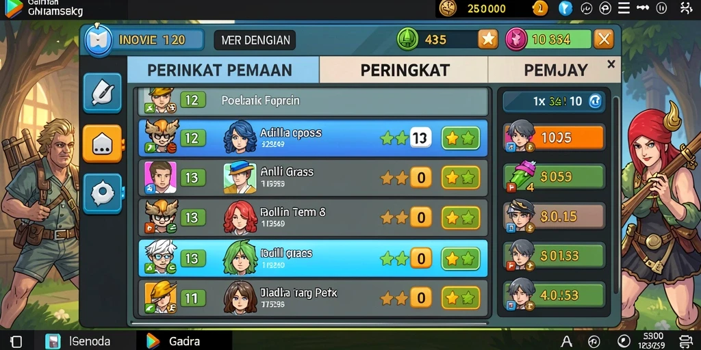 Tampilan menu utama yang sederhana dan informatif.