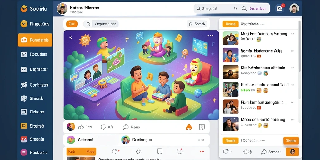 Tampilan antarmuka utama MPOSURGA dengan karakter siap beraksi.