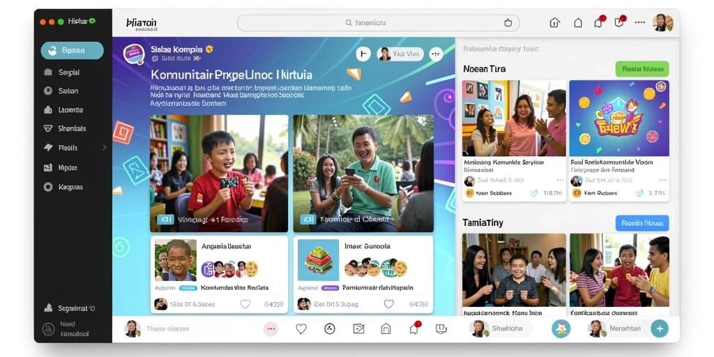 Tampilan grafis yang vibrant dan menarik.