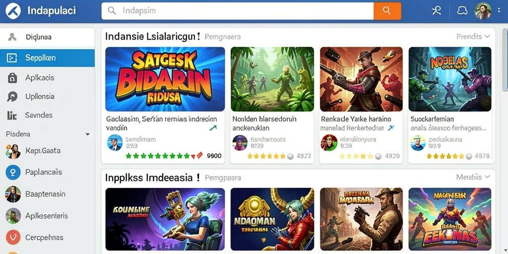 Screenshot menunjukkan antarmuka permainan yang menarik dan intuitif.