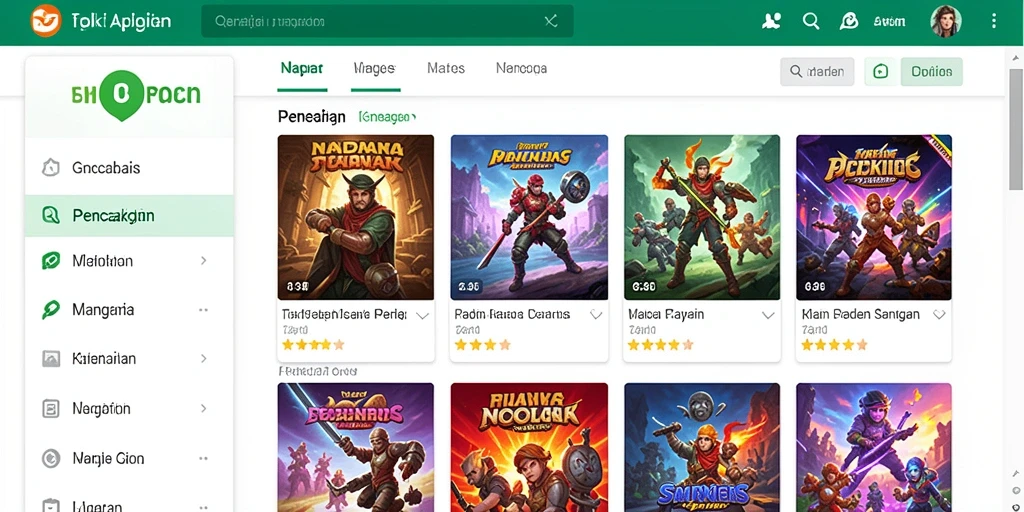 Tampilan karakter yang menarik dan unik.