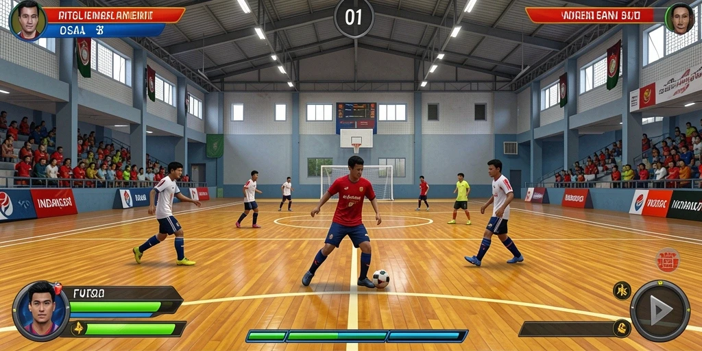 Screenshot menunjukkan karakter Viking siap beraksi.